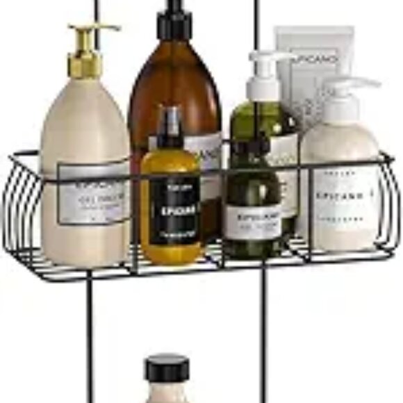 Shower Caddy Hanging, Anti-Swing Over Head Shower Caddy Rustproof - Picture 7 of 7